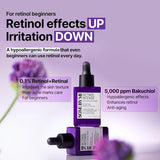 SOME BY MI Retinol Intense Reactivating Serum - 1.01Oz, 30ml - Mild Korean Retinol Serum for Post-Acne Mark - Bakuchiol Pore Minimizer for face Texture - Ideal for Retinol Beginners - Korean Skin Care