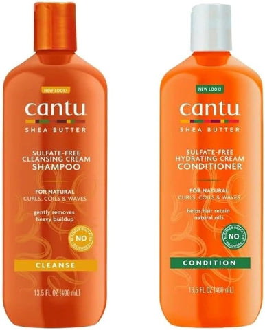 PACK CANTU - Shampooing ET DIMELEURE pour cheveux bouclés et crépus 400ML