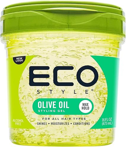 Gel coiffant à l'huile d'olive Ecostyle, 473 ml