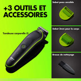 Gillette Tondeuse Corps & Zones Intimes  Labs i3 - Étanche & Rechargeable