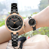 CURREN – montre-Bracelet à Quartz en acier inoxydable pour femmes, élégante, classique, cadran