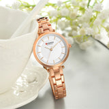 CURREN – montre-Bracelet à Quartz en acier inoxydable pour femmes, élégante, classique, cadran
