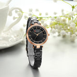 CURREN – montre-Bracelet à Quartz en acier inoxydable pour femmes, élégante, classique, cadran
