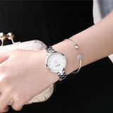 CURREN – montre-Bracelet à Quartz en acier inoxydable pour femmes, élégante, classique, cadran
