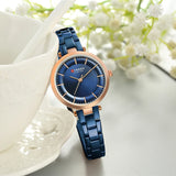 CURREN – montre-Bracelet à Quartz en acier inoxydable pour femmes, élégante, classique, cadran