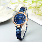 CURREN – montre-Bracelet à Quartz en acier inoxydable pour femmes, élégante, classique, cadran