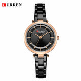 CURREN – montre-Bracelet à Quartz en acier inoxydable pour femmes, élégante, classique, cadran