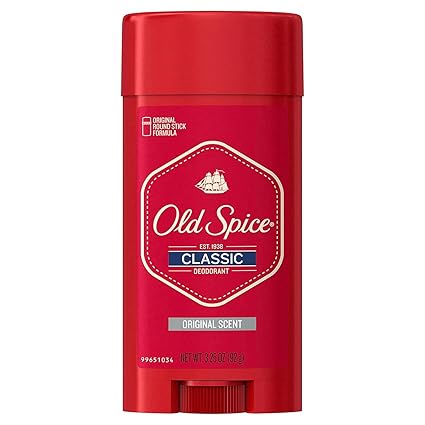 Old Spice Classic Deodorant Stick, Original 3.25 oz