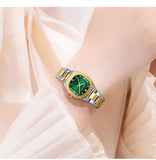 CURREN  Montre pour femme avec accents de diamants Bracelet en acier inoxydable élégant, design élégant livré avec une boîte gratuite