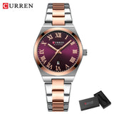 CURREN luxe femmes montres mode décontracté femmes en acier inoxydable Quartz montres vie étanche petite amie cadeau