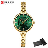 CURREN femmes montres de luxe mode femmes montres à Quartz haut de gamme strass cadran horloge étanche Reloj Mujer 9097
