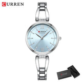 CURREN montres pour femmes mode élégante montre à Quartz originale pour Laides étanche en acier inoxydable Simple luxe usage quotidien
