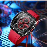 CURREN mode hommes montre marque unique design carré luxe quartz sport bande montres hommes étanche