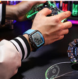 CURREN mode hommes montre marque unique design carré luxe quartz sport bande montres hommes étanche