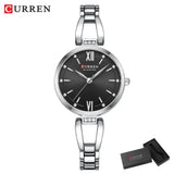 CURREN montre de luxe pour femme haute qualité diamant dames montre à Quartz étanche en acier inoxydable femmes montres reloj + boîte