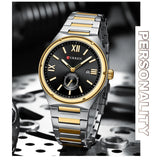 CURREN 8471 Montre Homme Luxe Bracelet en Acier Montre Homme Étanche Quartz Calendrier Montres Affaires pour Hommes Relogios Masculino