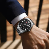 CURREN 8434 marque de mode montre pour hommes étanche veilleuse élégante affaires bracelet en acier inoxydable hommes cadeau montre reloj hombre