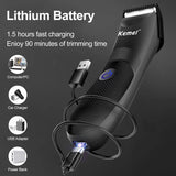 Kemei KM-1838 USB Base Lavable Hommes Rasoir Aine Barbe Tondeuse Coupe De Cheveux Multifonction Électrique Machine De Coupe De Cheveux