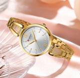 CURREN montre de luxe pour femme haute qualité diamant dames montre à Quartz étanche en acier inoxydable femmes montres reloj + boîte