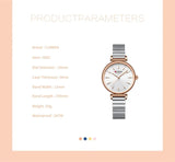 Curren 9081 montre à Quartz pour femme de marque de mode élégante étanche loisirs Simple bracelet en acier or et argent montre pour femme