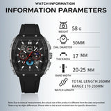 OFNS mode montres à Quartz pour homme lumineux étanche chronographe calendrier bracelet en Silicone en plein air de luxe sport hommes montre