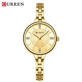 CURREN femmes montres de luxe mode femmes montres à Quartz haut de gamme strass cadran horloge étanche Reloj Mujer 9097