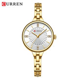 CURREN 9097 montre à Quartz décontractée pour femmes élégant Design Simple étanche bracelet en acier inoxydable mode affaires montre-bracelet dame