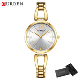 CURREN montre de luxe pour femme haute qualité diamant dames montre à Quartz étanche en acier inoxydable femmes montres reloj + boîte