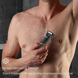 Kemei KM-1838 Bikini Ligne Hommes Plein Corps Lavable Épilation Machine Rechargeable Électrique Rasoir Tondeuse Secrète Avec Lumière
