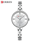 CURREN 9097 montre à Quartz décontractée pour femmes élégant Design Simple étanche bracelet en acier inoxydable mode affaires montre-bracelet dame