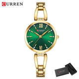 CURREN montre de luxe pour femme haute qualité diamant dames montre à Quartz étanche en acier inoxydable femmes montres reloj + boîte