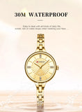 CURREN femmes montres de luxe mode femmes montres à Quartz haut de gamme strass cadran horloge étanche Reloj Mujer 9097