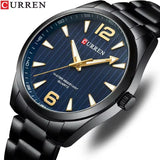 CURREN 8434 marque de mode montre pour hommes étanche veilleuse élégante affaires bracelet en acier inoxydable hommes cadeau montre reloj hombre