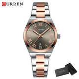 CURREN luxe femmes montres mode décontracté femmes en acier inoxydable Quartz montres vie étanche petite amie cadeau