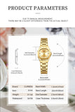 CURREN  Montre pour femme avec accents de diamants Bracelet en acier inoxydable élégant, design élégant livré avec une boîte gratuite