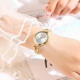 Montre à quartz en acier inoxydable pour femme, montre-bracelet de luxe pour fille, mode pour femme, horloge féminine d'affaires, bracelet, 9092