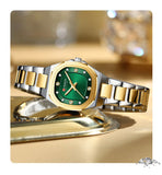 CURREN  Montre pour femme avec accents de diamants Bracelet en acier inoxydable élégant, design élégant livré avec une boîte gratuite