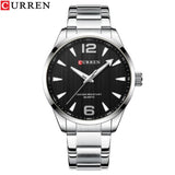 CURREN 8434 marque de mode montre pour hommes étanche veilleuse élégante affaires bracelet en acier inoxydable hommes cadeau montre reloj hombre