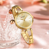 Montre à quartz en acier inoxydable pour femme, montre-bracelet de luxe pour fille, mode pour femme, horloge féminine d'affaires, bracelet, 9092