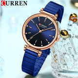 Curren 9081 montre à Quartz pour femme de marque de mode élégante étanche loisirs Simple bracelet en acier or et argent montre pour femme