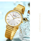 Curren 9081 montre à Quartz pour femme de marque de mode élégante étanche loisirs Simple bracelet en acier or et argent montre pour femme