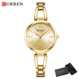 CURREN montre de luxe pour femme haute qualité diamant dames montre à Quartz étanche en acier inoxydable femmes montres reloj + boîte