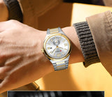 CURREN 8471 Montre Homme Luxe Bracelet en Acier Montre Homme Étanche Quartz Calendrier Montres Affaires pour Hommes Relogios Masculino