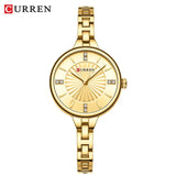 CURREN 9097 montre à Quartz décontractée pour femmes élégant Design Simple étanche bracelet en acier inoxydable mode affaires montre-bracelet dame