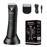 Kemei KM-1838 USB Base Lavable Hommes Rasoir Aine Barbe Tondeuse Coupe De Cheveux Multifonction Électrique Machine De Coupe De Cheveux