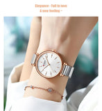 Curren 9081 montre à Quartz pour femme de marque de mode élégante étanche loisirs Simple bracelet en acier or et argent montre pour femme