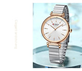 Curren 9081 montre à Quartz pour femme de marque de mode élégante étanche loisirs Simple bracelet en acier or et argent montre pour femme
