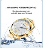 CURREN 8434 marque de mode montre pour hommes étanche veilleuse élégante affaires bracelet en acier inoxydable hommes cadeau montre reloj hombre