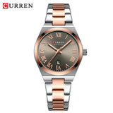 CURREN luxe femmes montres mode décontracté femmes en acier inoxydable Quartz montres vie étanche petite amie cadeau