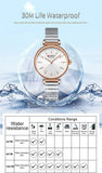 Curren 9081 montre à Quartz pour femme de marque de mode élégante étanche loisirs Simple bracelet en acier or et argent montre pour femme